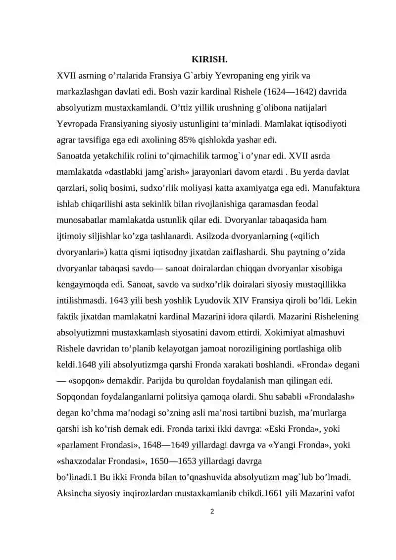 Franisya imperyasi bosqinchilik siyosati mavzusini o’qitishda pedogogik texnologiyalarni o’rni 2