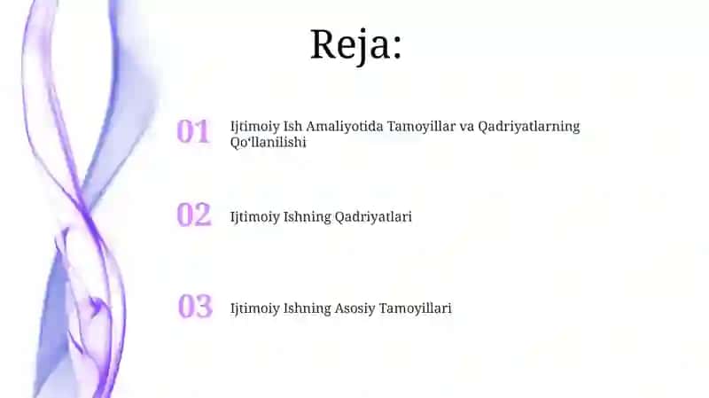 Ijtimoiy ishning entik prinsiplari va qadriyatlari 2