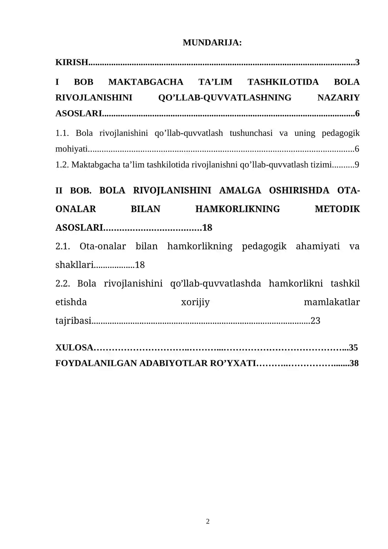 Bola Rivojlanishini Qo’llab-Quvvatlashning Nazariy Asoslari 2