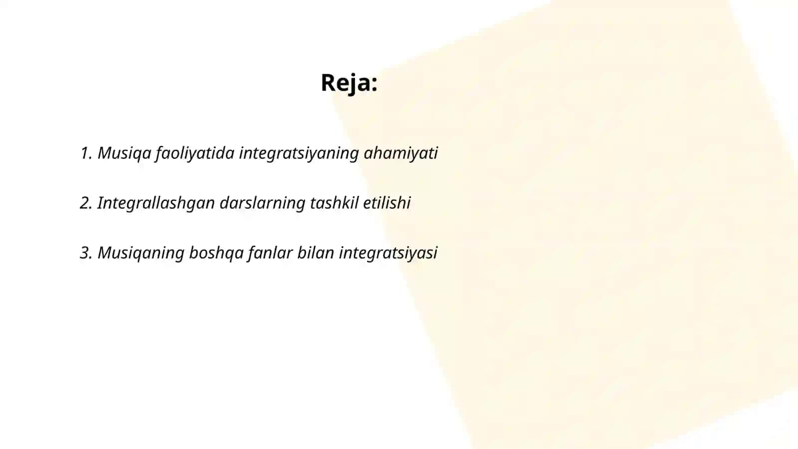 Musiqa faoliyatlarida integrallashgan faoliyatlarni tashkil etishining afzalliklari va yuzaga keladigan qiyinchiliklar 2