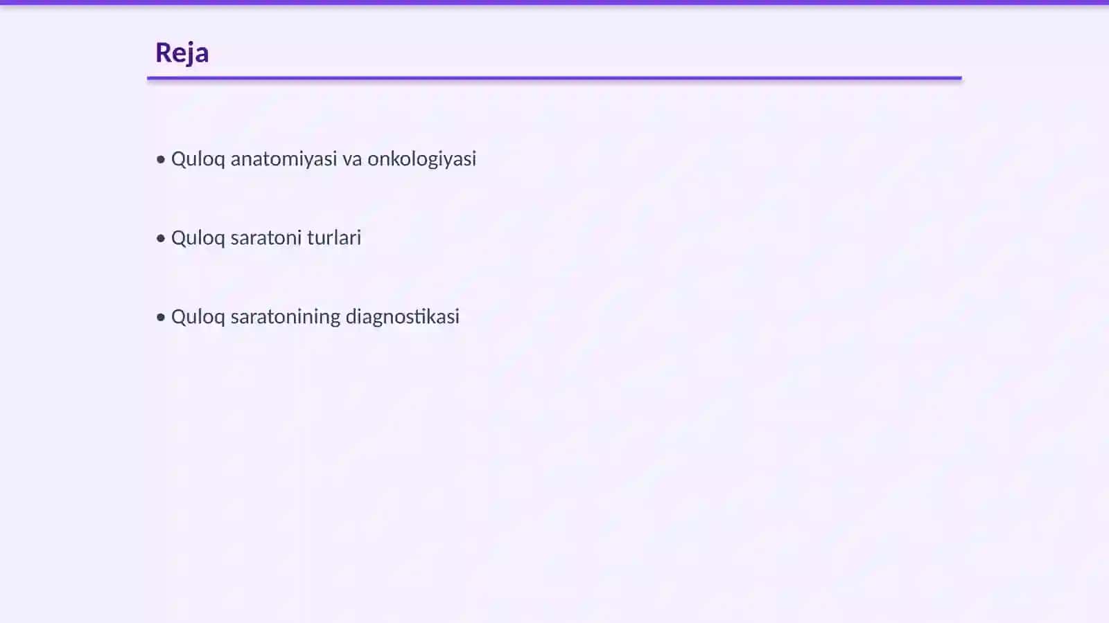 Quloq Onkologiyasi (Ear Oncology) 2