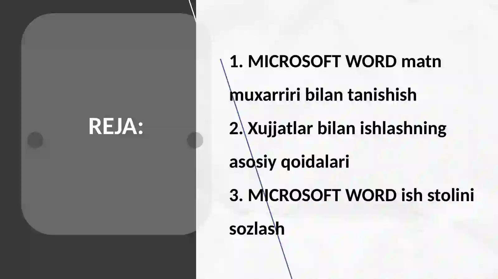 WORD muharririda ishlash 2
