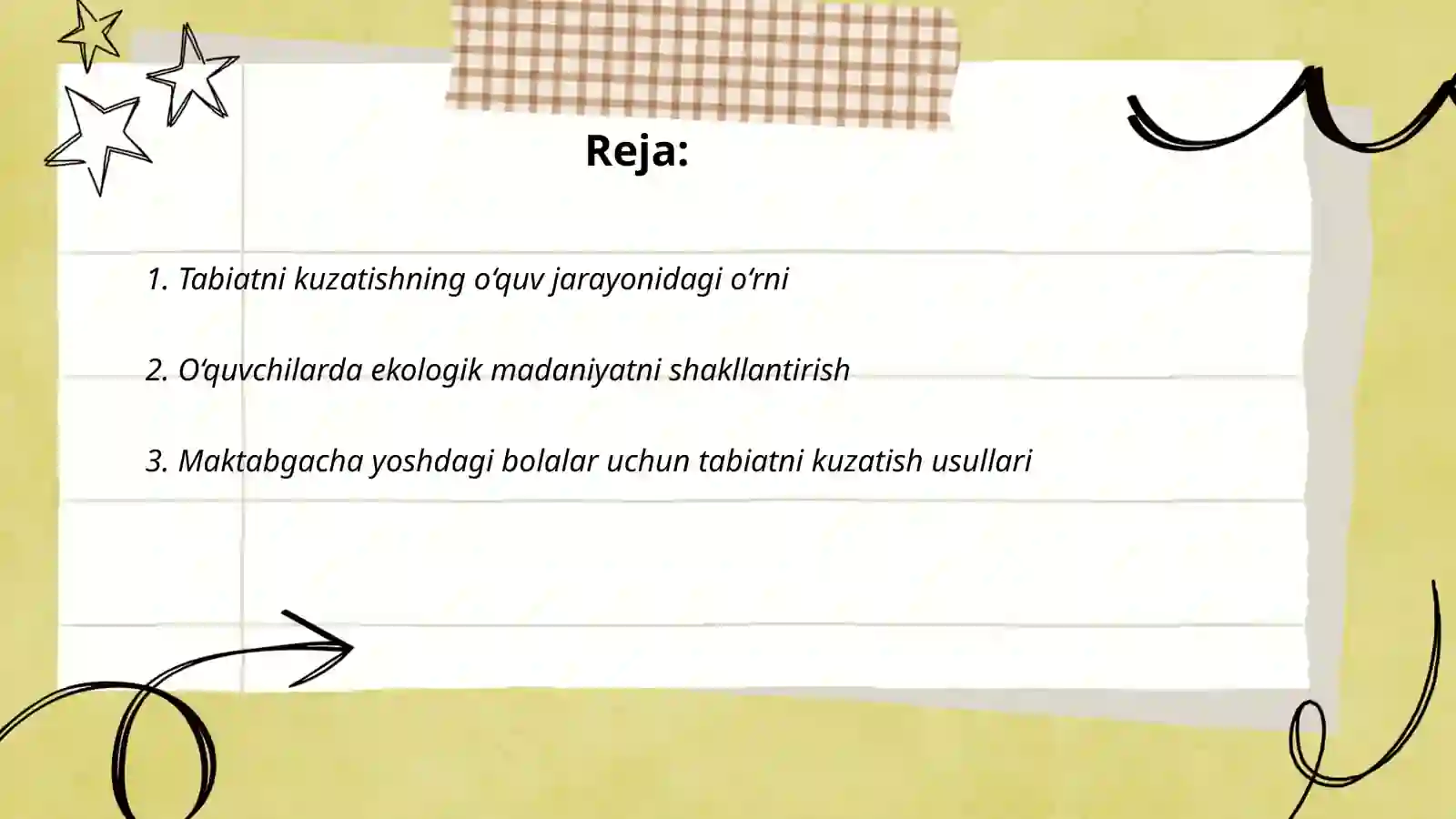 Turli yosh guruhlarida tabiatni kuzatishlarni tashkil etish metodikasi 2