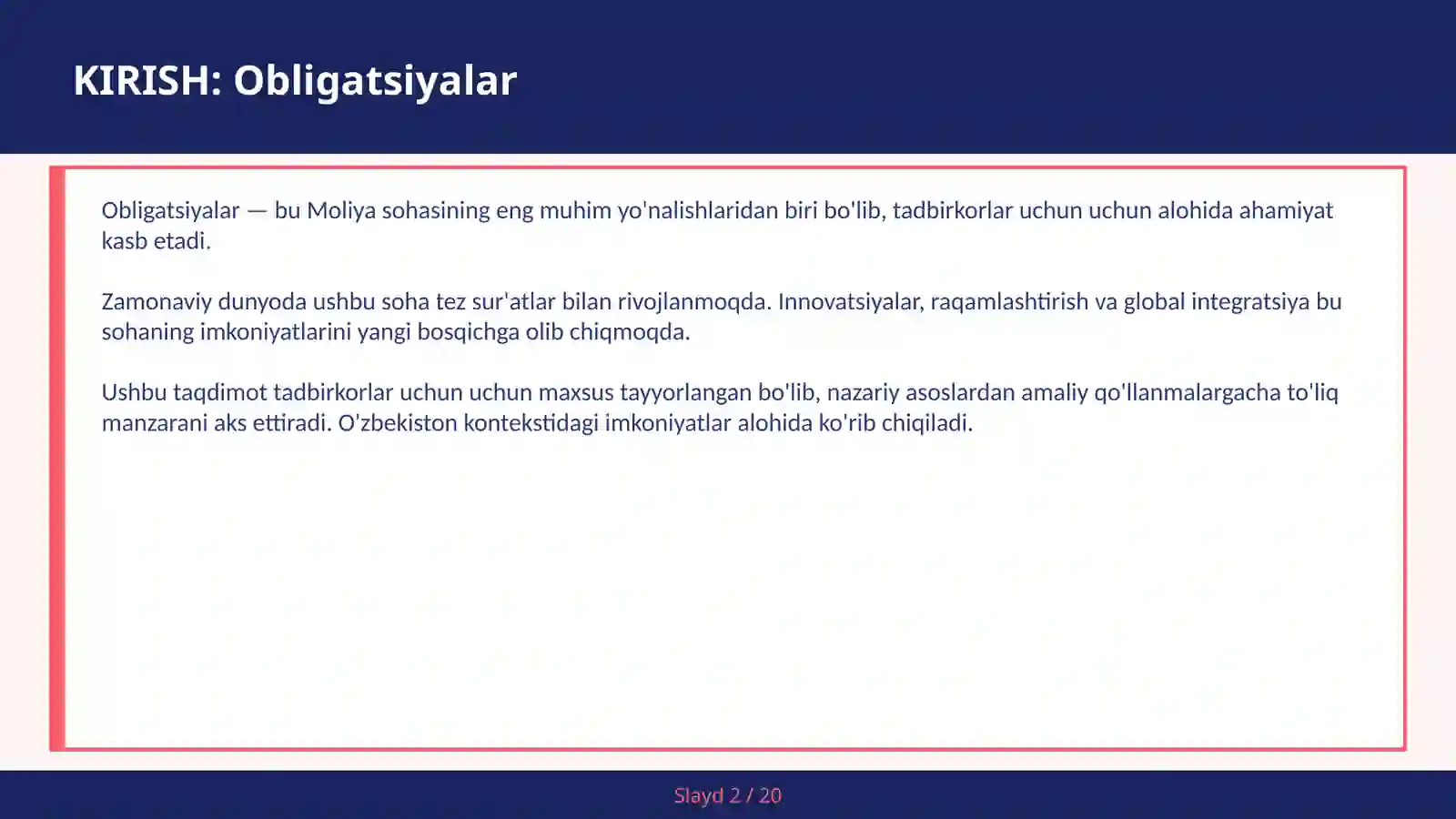 Obligatsiyalar 2