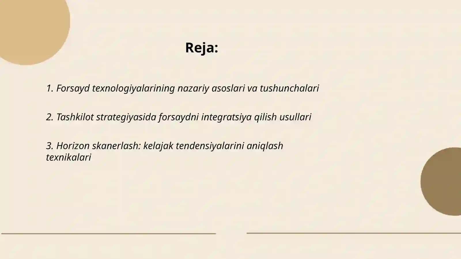 Forsayd texnologiyalaridan foydalanish 2