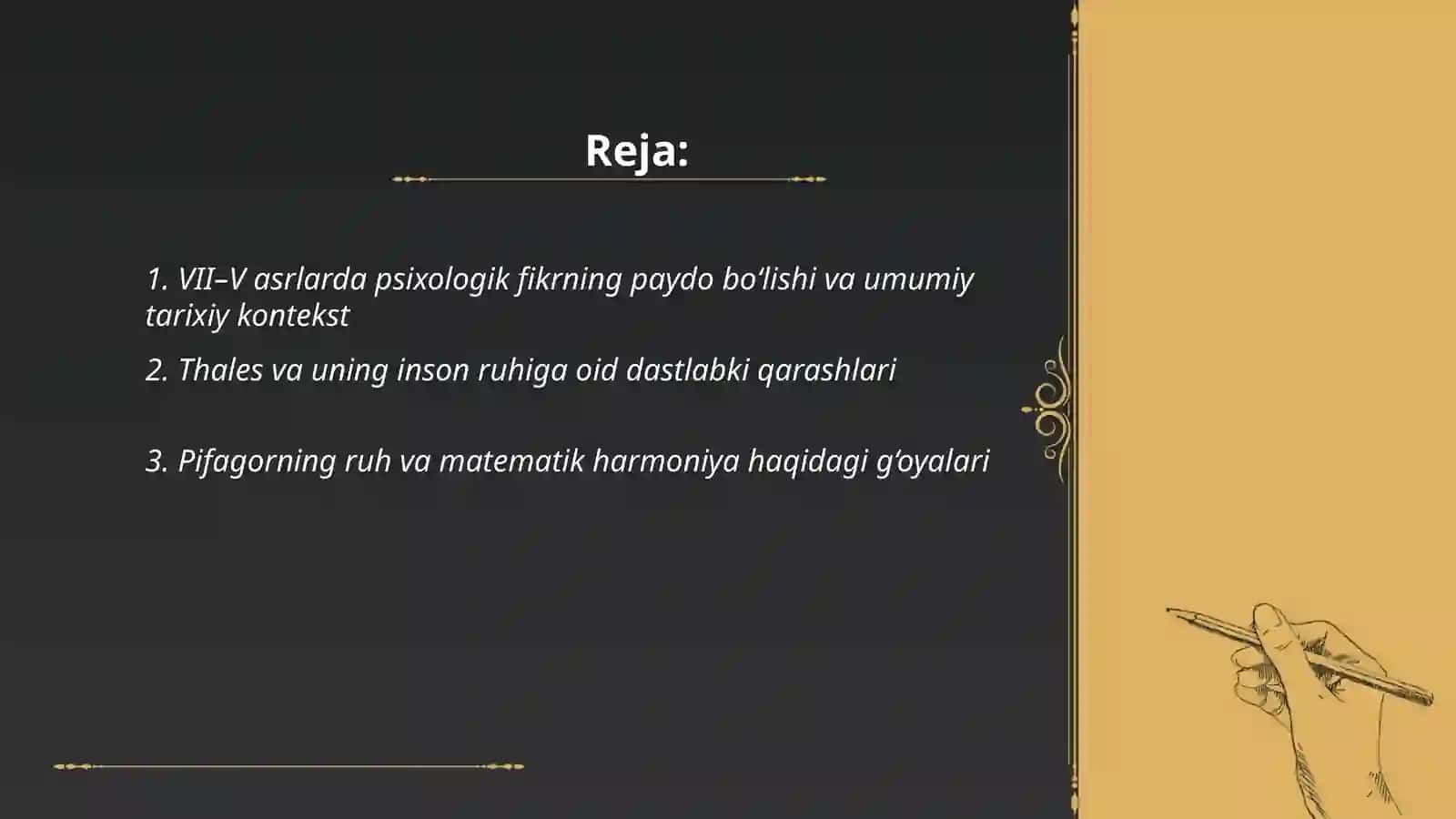 Psixologiya rivojlanishi 2