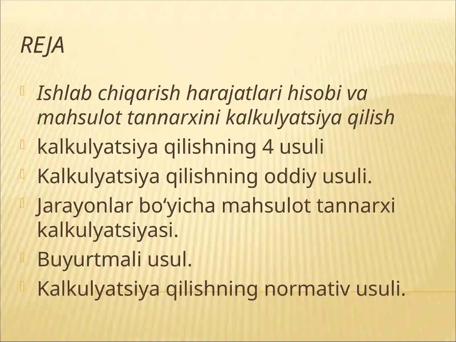 TANNARX KALKULYASIYASI 2
