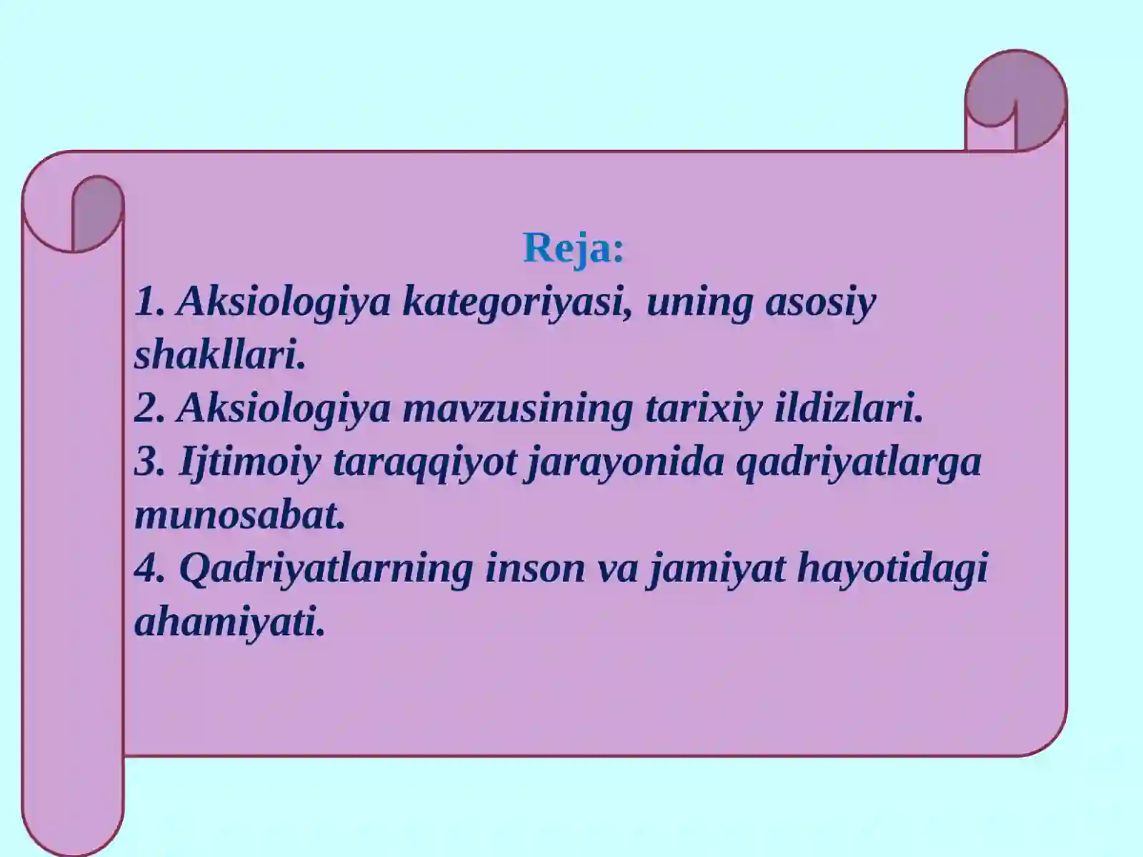 Pedagogik aksiologiya, uning asosiy kategoriyalari va shakllari 2