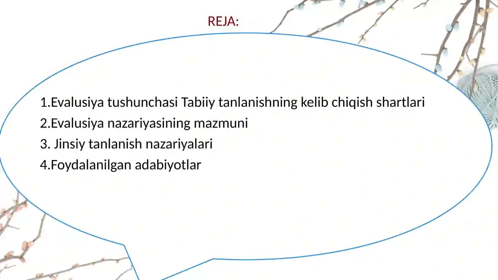 TABIIY VA JINSIY  TANLANISH NAZARIYALARI 2