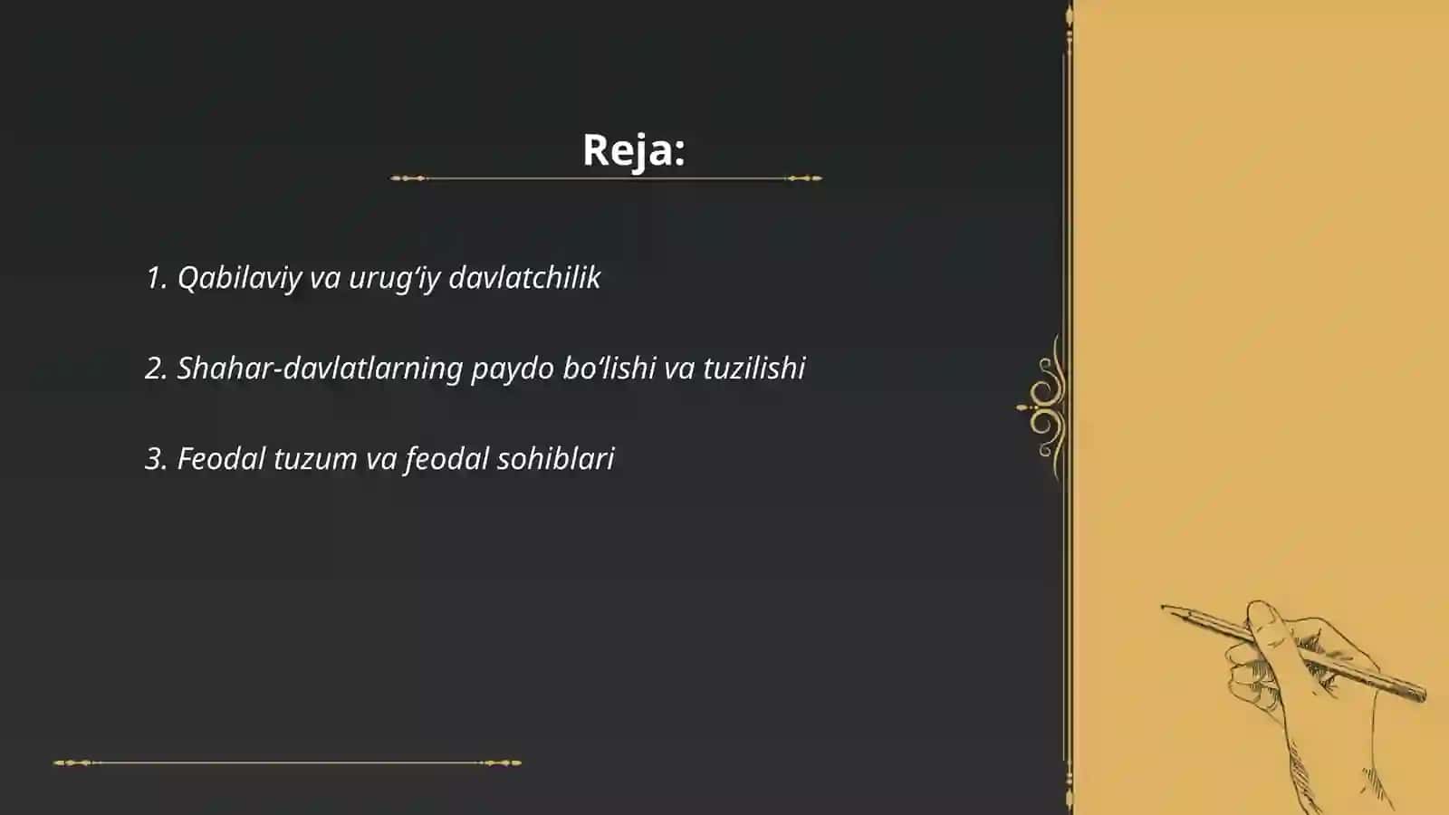 Ozbekistonda qadimgi davlatchilikning turlari va boshkaruv shakli 2