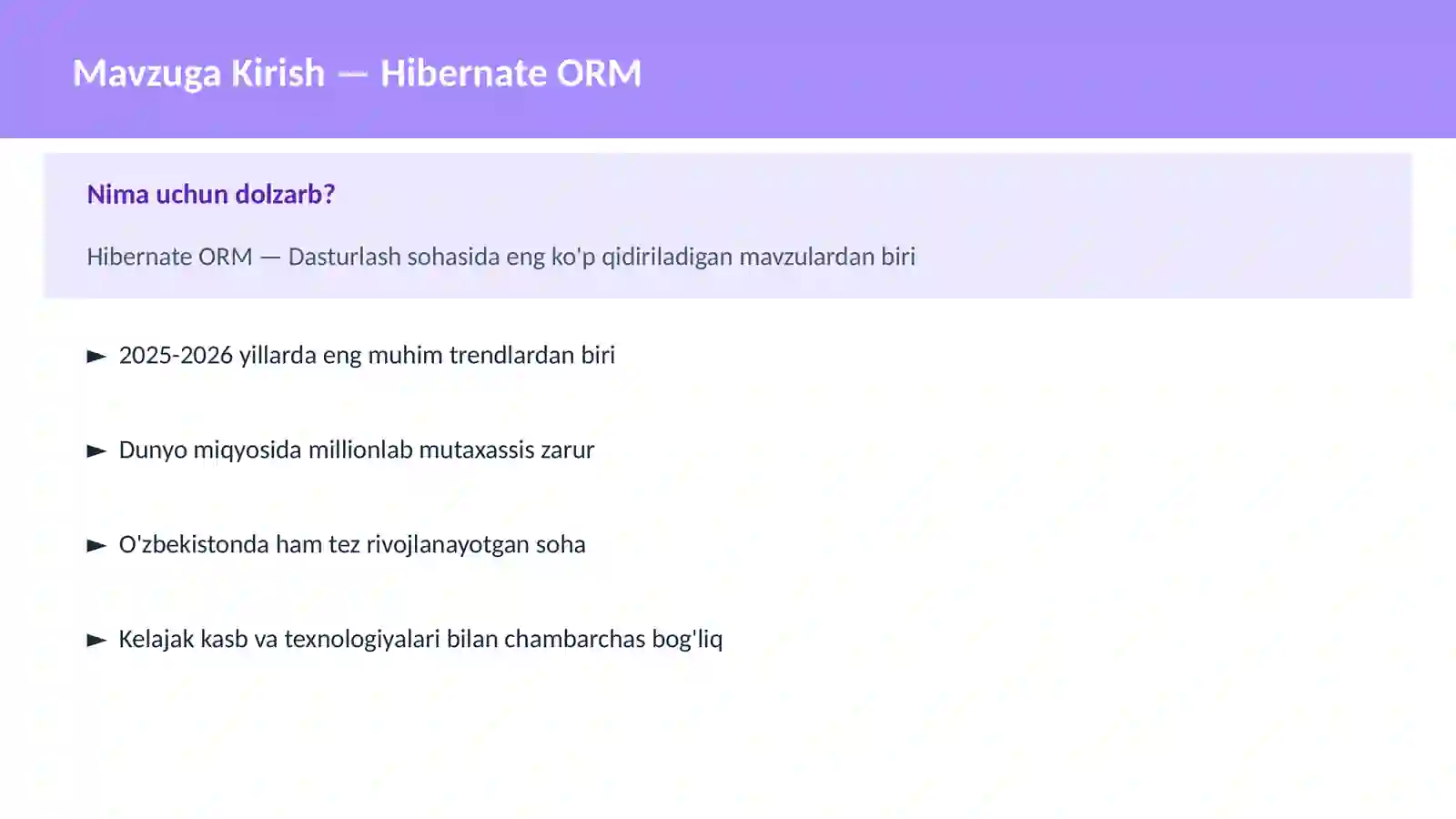 Hibernate ORM 2
