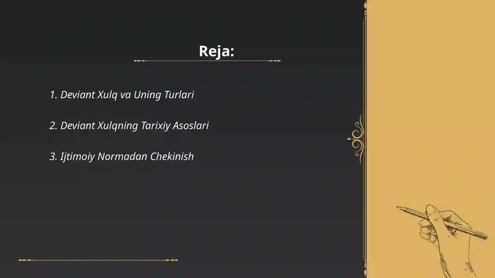 Deviant Xulqning Turlari 2
