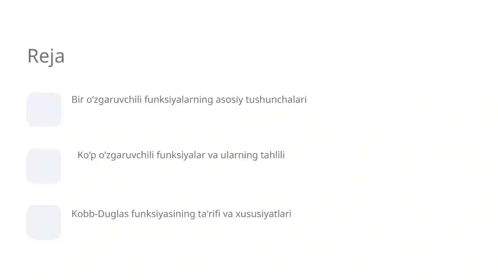 Bir va ko‘p o‘zgaruvchili funksiyalar va ularning iqtisodiy jarayonlardagi o‘rni 2