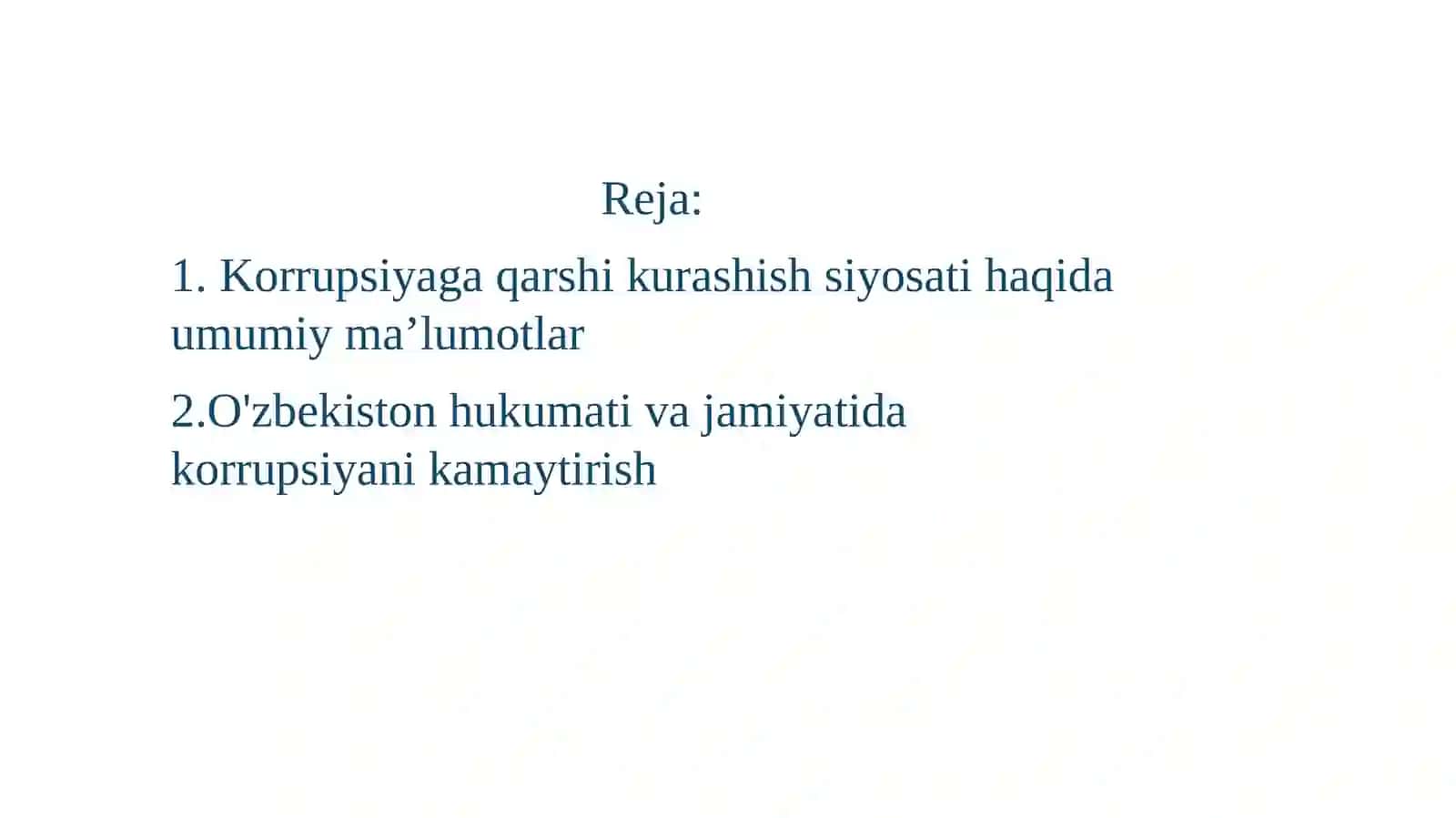 O‘zbekiston korrupsiyaga qarshi kurashning ijtimoiy, g‘oyavi yasoslari 2