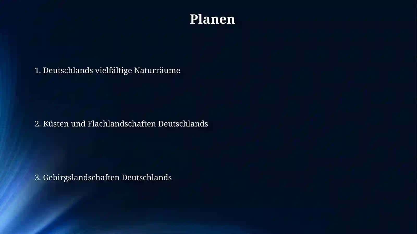 Natürliche Landschaften von Deutschland 2
