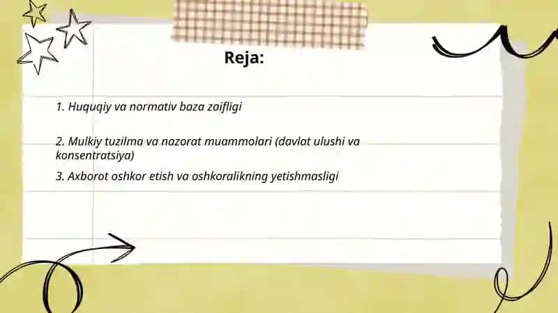 Sanoatda korporativ boshqaruv tizimini keng joriy qilish muammolari 2