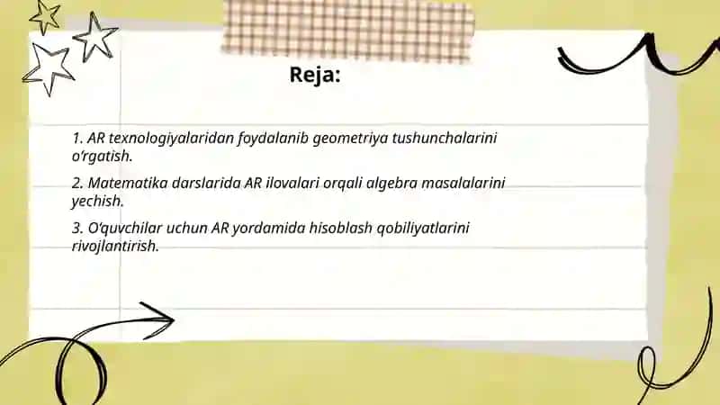Matematik oqitishda Ar(argumental reallity) texnalogiyalaridan foydalanish 2