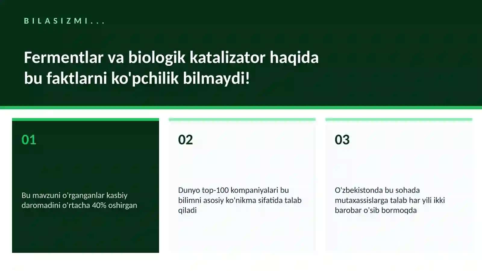Fermentlar va biologik katalizator 2