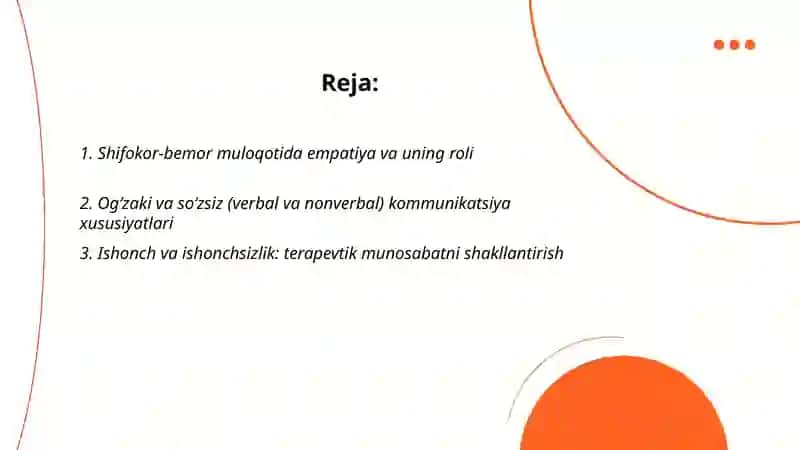 Shifokor va bemor muloqotining psixologik xususiyati 2