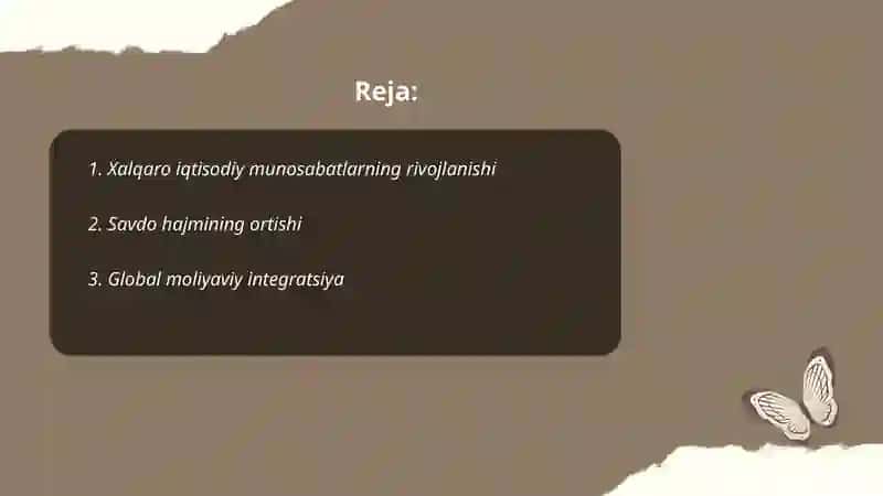 Xalqaro iqtisodiy munosabatlar 2