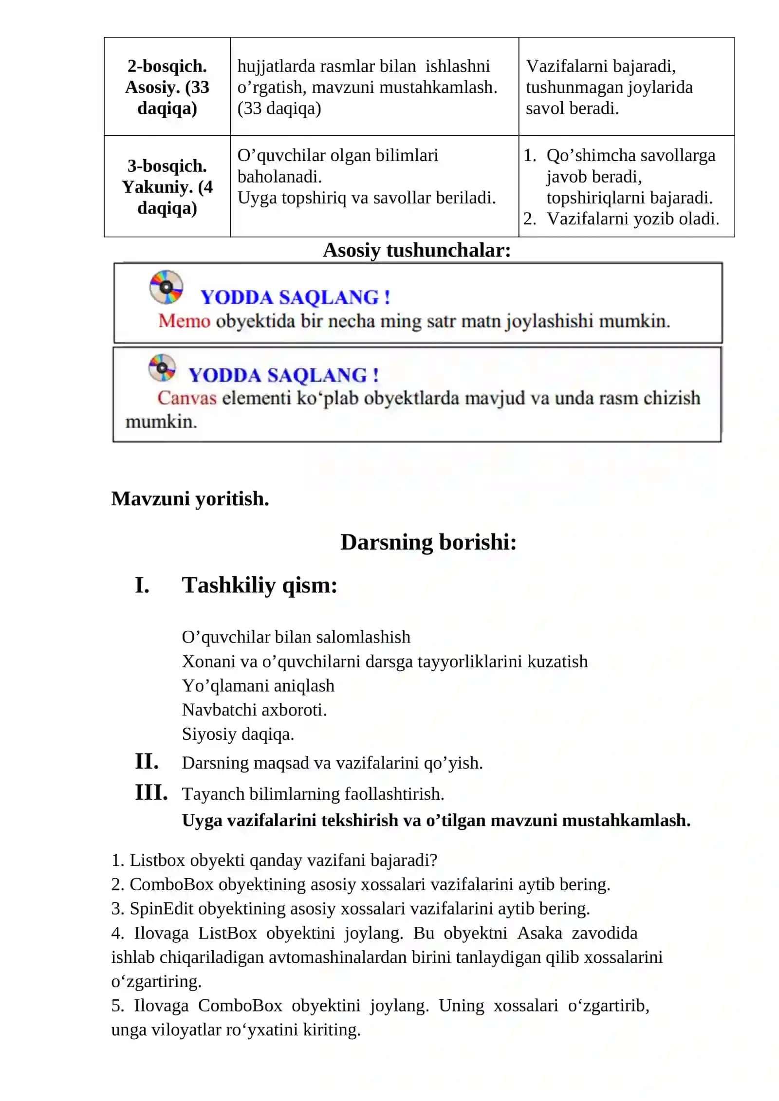 DELPHI DA GRAFIKA BILAN ISHLASH 2