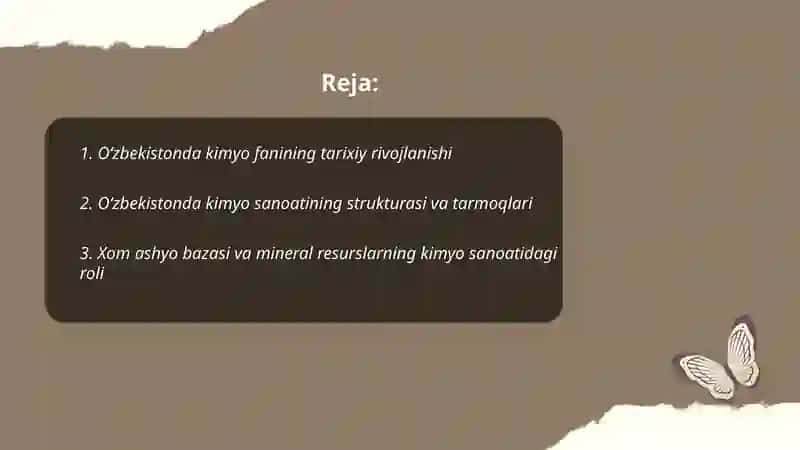 Oʼzbekistonda kimyo fani va sanoati hamda ularning rivojlanishi asoslari 2