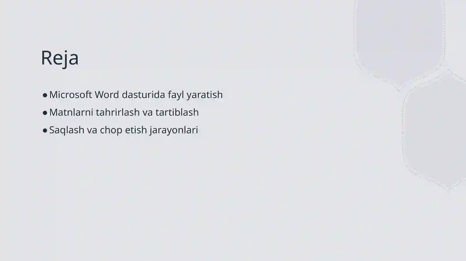 Microsoft Word dasturi 2