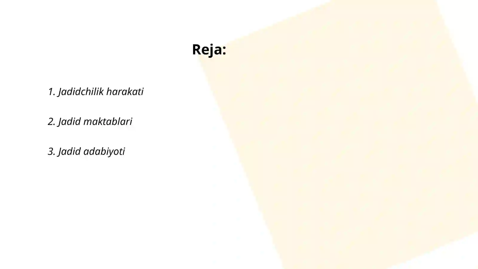 Jadidchilik Harakati 2