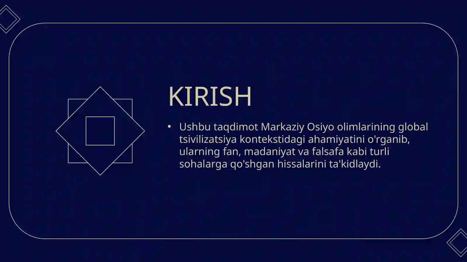 Markaziy Osiyo 2