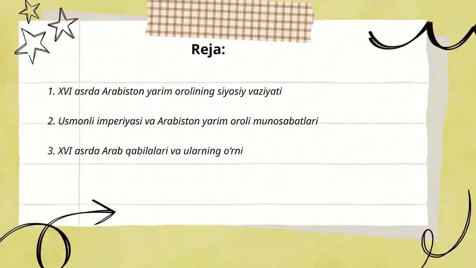 XVI-XIX asrlarda Arabiston yarim oroli davlatlari 2