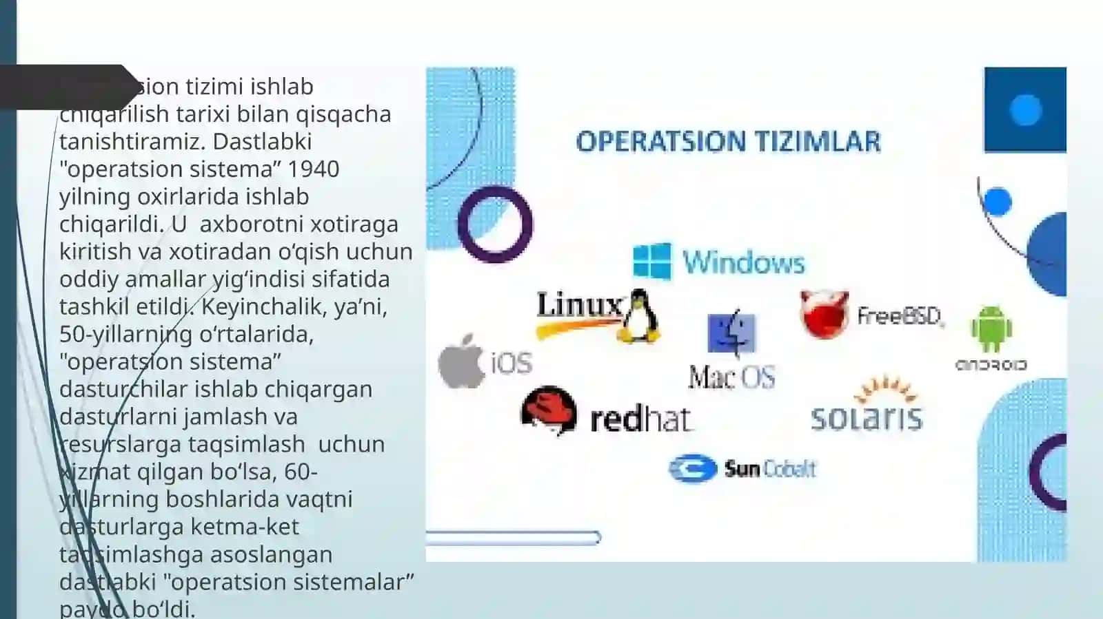 Operatsion tizimlar 2