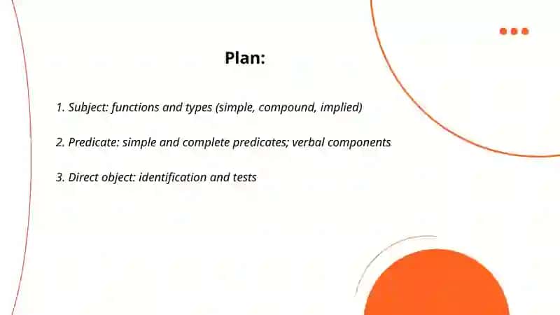 Parts of Sentence. The Main Parts and The Secondary Parts. Phrase structure. 2