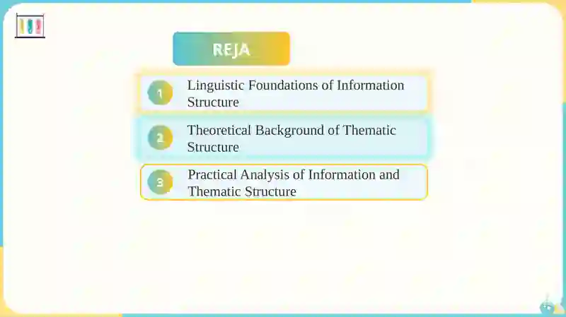 Information structure / Thematic structure 2