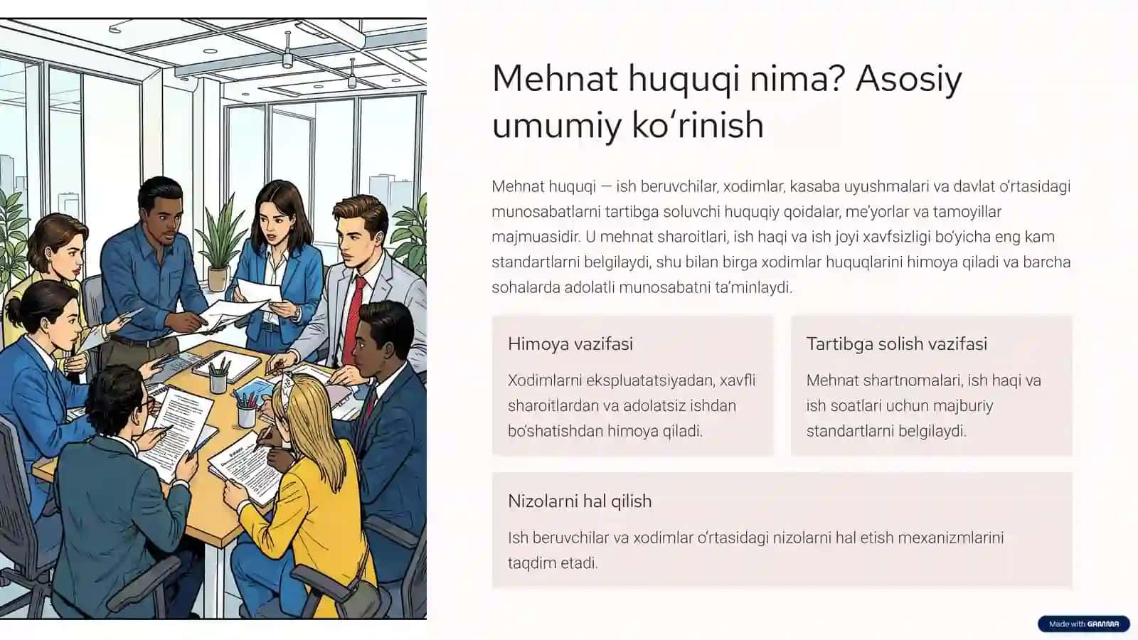 Mehnat huquqi tushunchasi va mavzusini tushunish 2