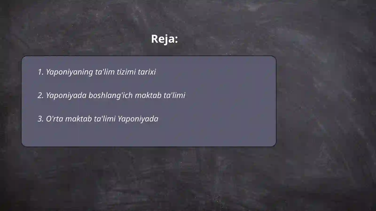 Yaponiyada t'lim tizimi 2