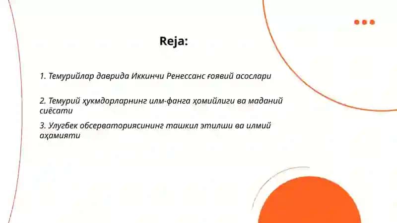 Темурийлар даврида Иккинчи Ренессанс фалсафаси ва фани ривожи 2
