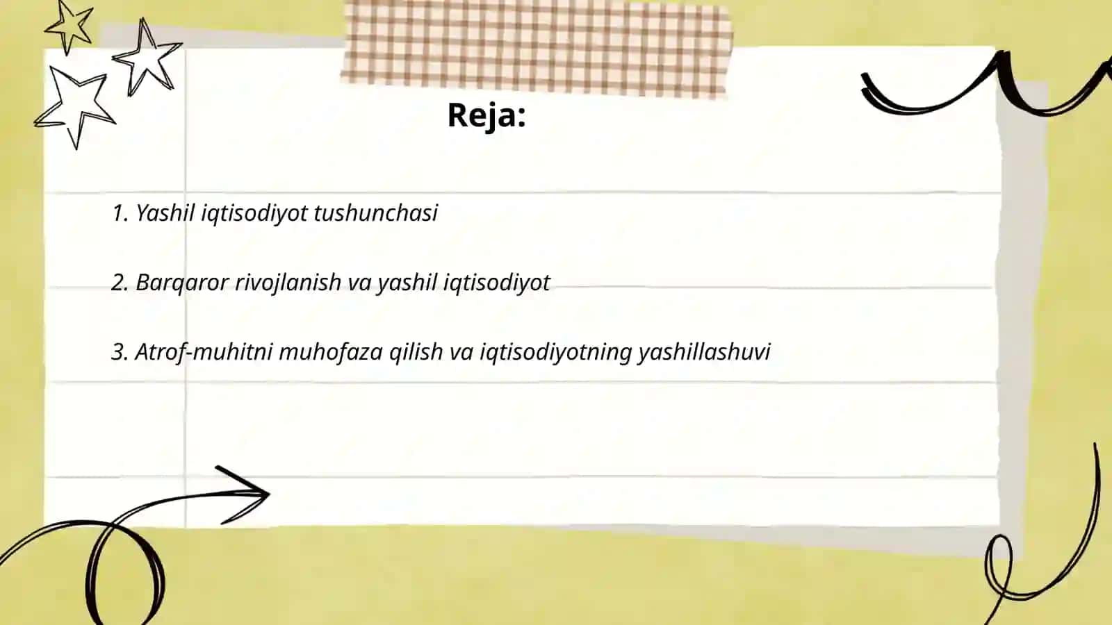 Yashil iqtisodiyotga o'tishning zaruriyati, tamoyillari va mexanizimlari 2