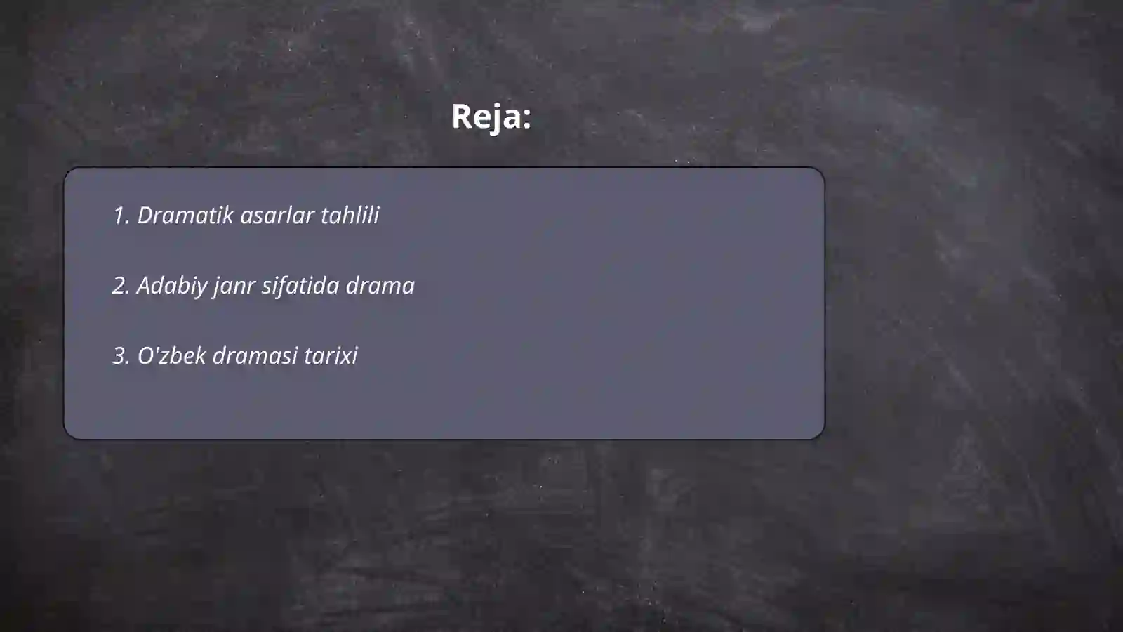 Dramatik tur 2