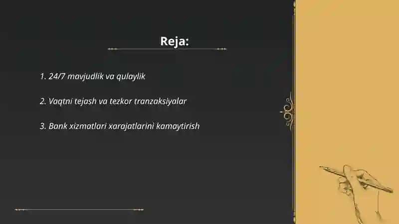 Raqamli bank xizmatlarining afzalliklari 2