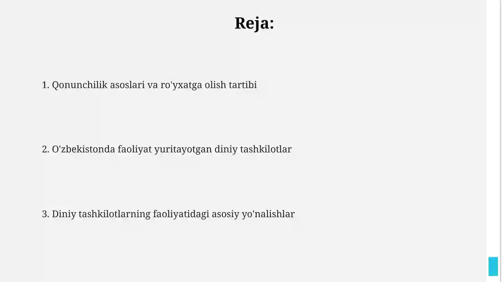 O‘zbekistonda faoliyat yurituvchi diniytashkilotlar 2