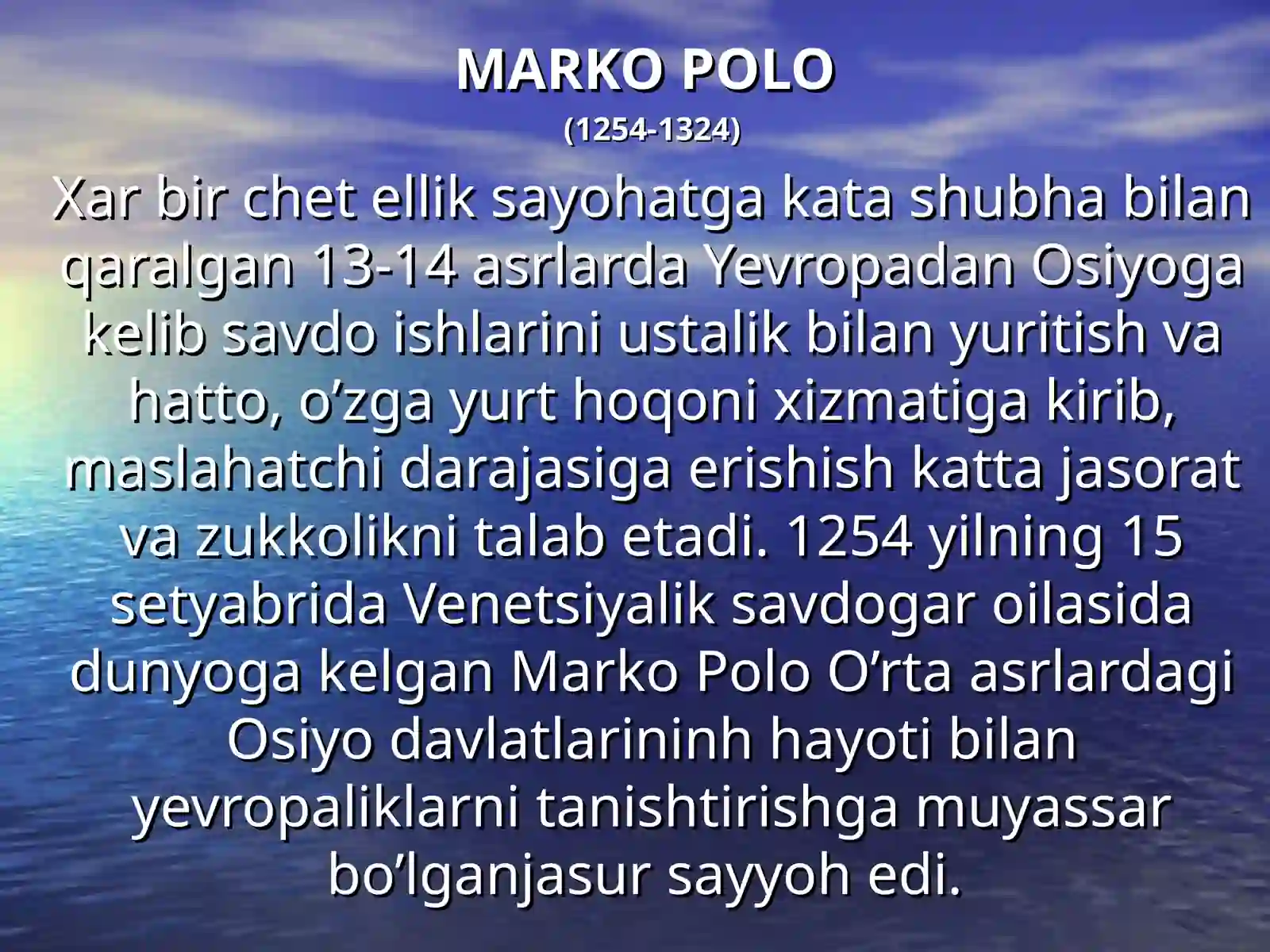 MARKO POLO 2