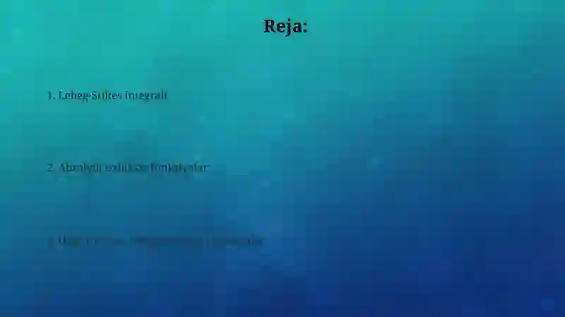 Lebeg stiltes integrali 2