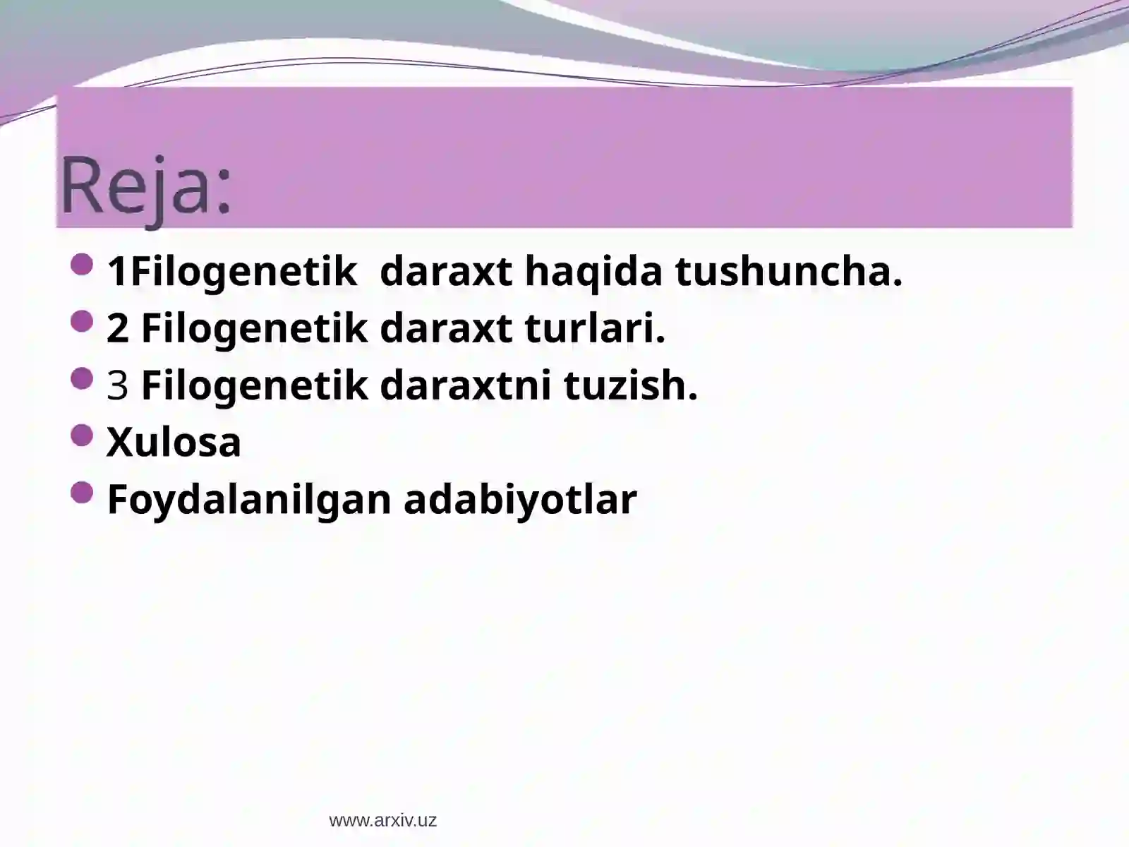 Filogenetik daraxt 2