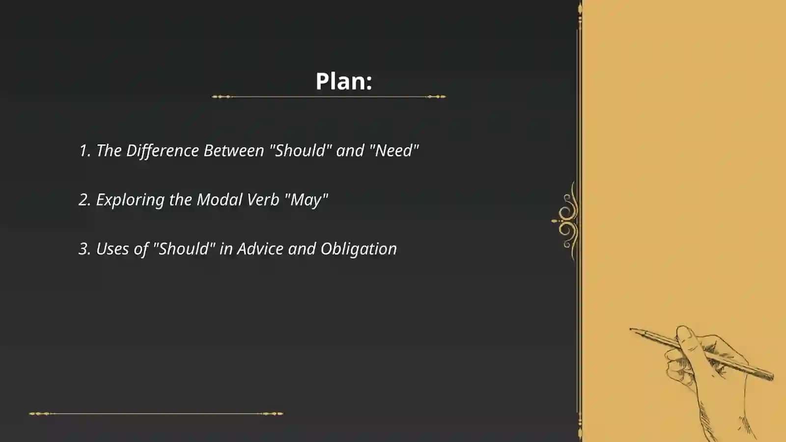 The Difference Between "Should" and "Need" 2