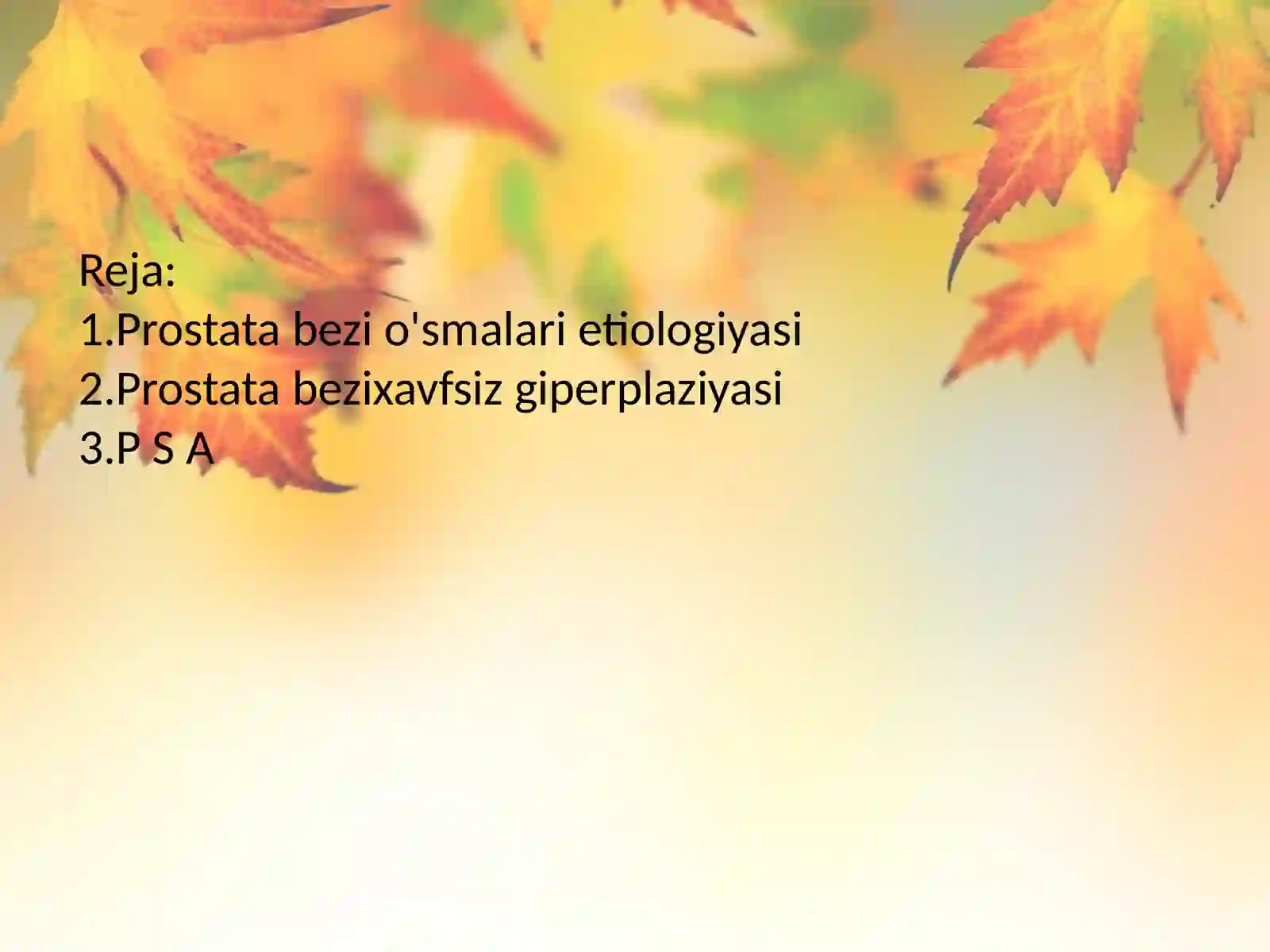 Prostata bezi o'smalari 2