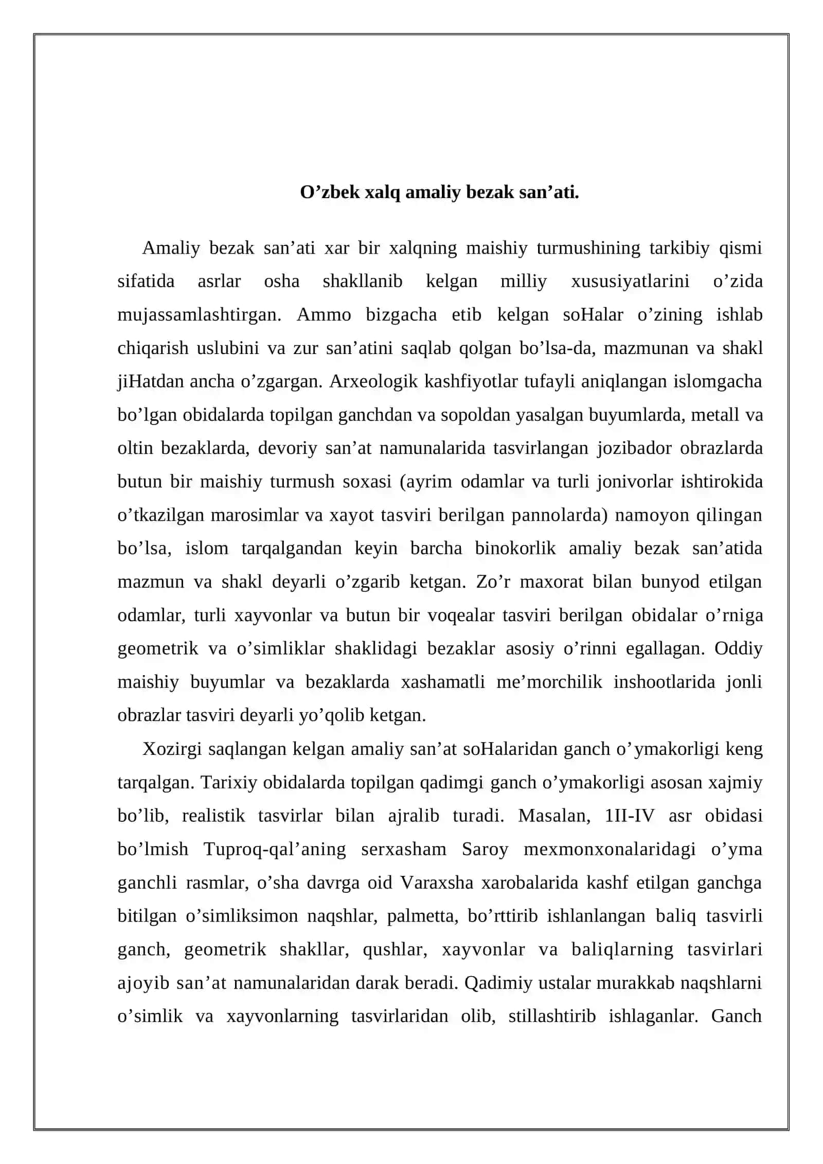 O‘zbek xalq amaliy bezak san’ati.doc 2