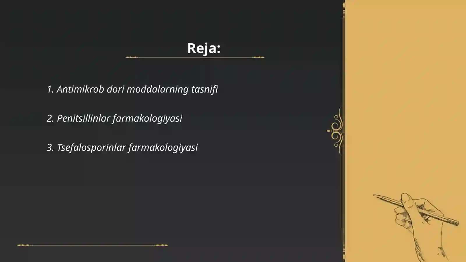 Hozirgi kunda qoʻllanilayotgan antimikrob dori moddalari farmakologiyasi 2