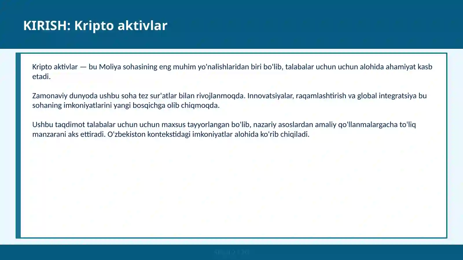 Kripto aktivlar 2
