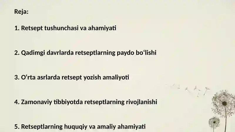 Retsept tarixi 2