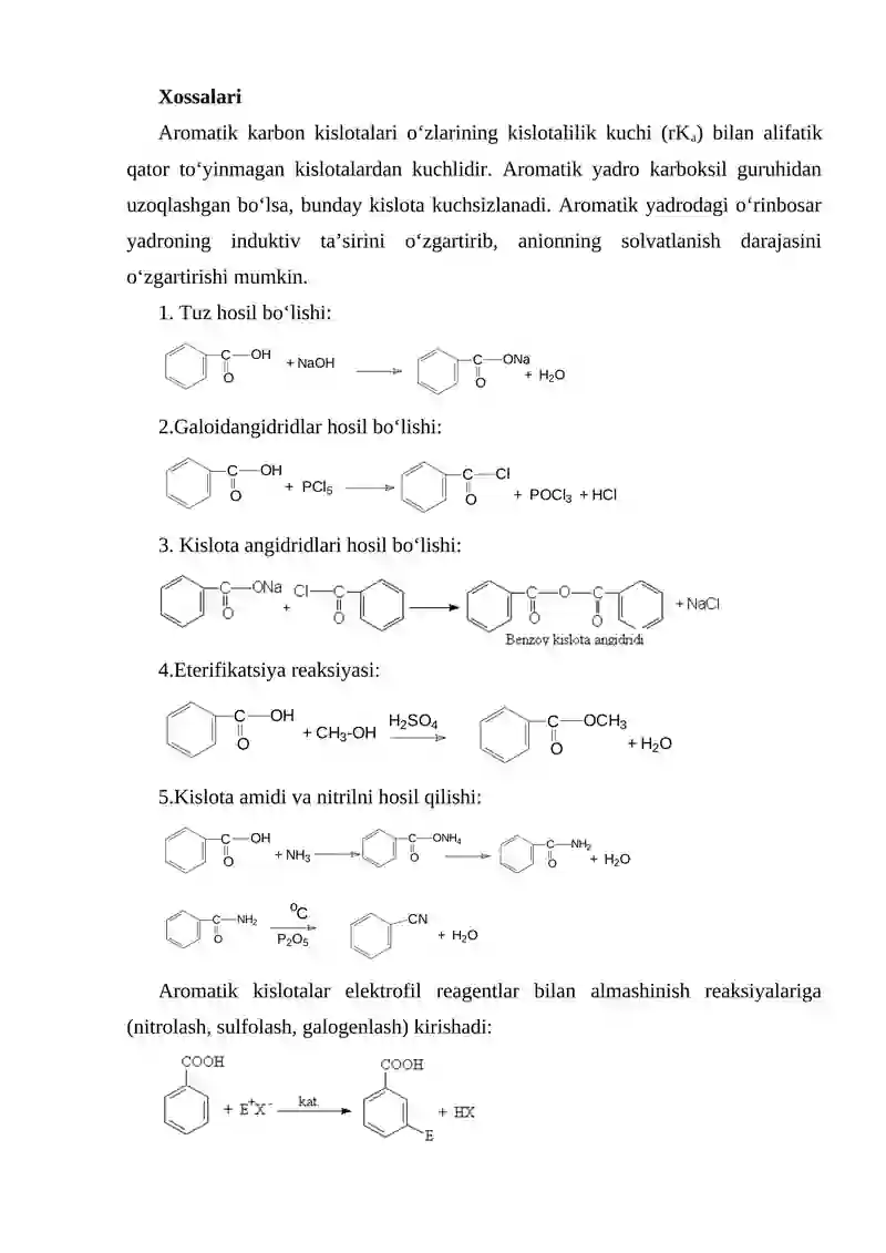 Aromatik karbon kislotalar 2